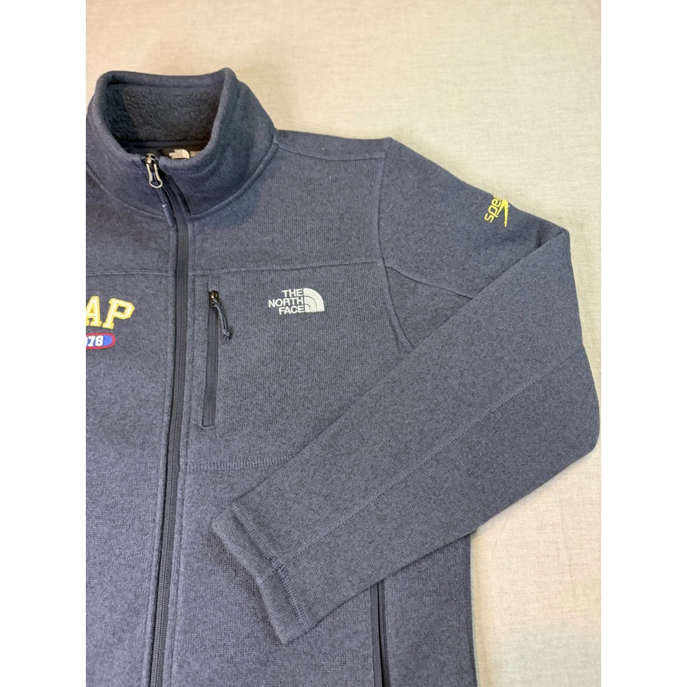 The North Face Sweater Fleece Jacket Mens Medium Gray Excellent NCAP Speedo - Picture 7 of 14